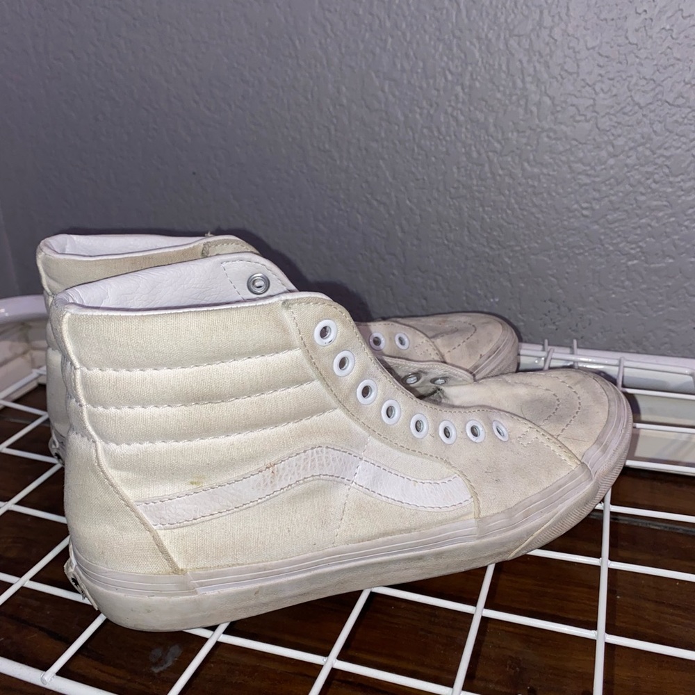 White high top vans (laces broke)